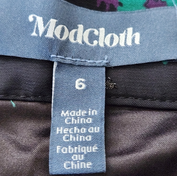 ModCloth Meow Bouquet Pleated Swing Skirt - Picture 11 of 13